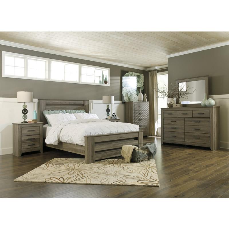 Signature Design by Ashley Zelen B248 5 pc King Poster Bedroom Set IMAGE 1