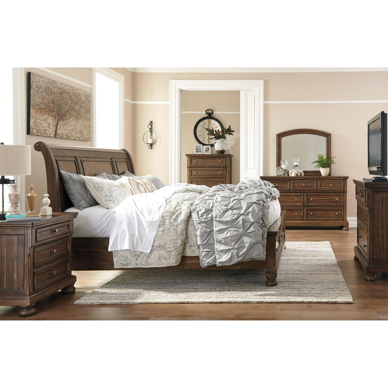 Signature Design by Ashley Flynnter B719 7 pc Queen Sleigh Storage Bedroom Set IMAGE 2