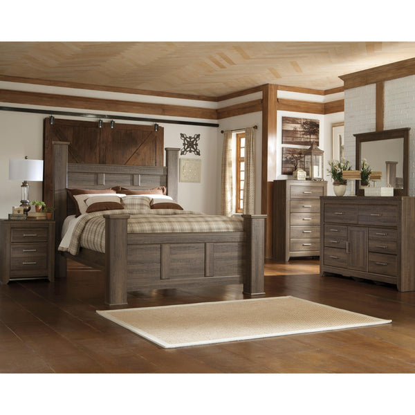 Signature Design by Ashley Juararo B251B17 7 pc Queen Poster Bedroom Set IMAGE 1