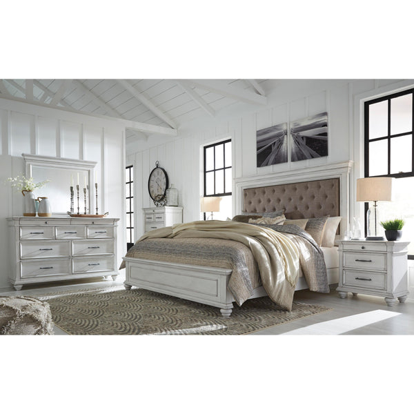 Benchcraft Kanwyn B777B5 5 pc Queen Upholstered Panel Bedroom Set IMAGE 1