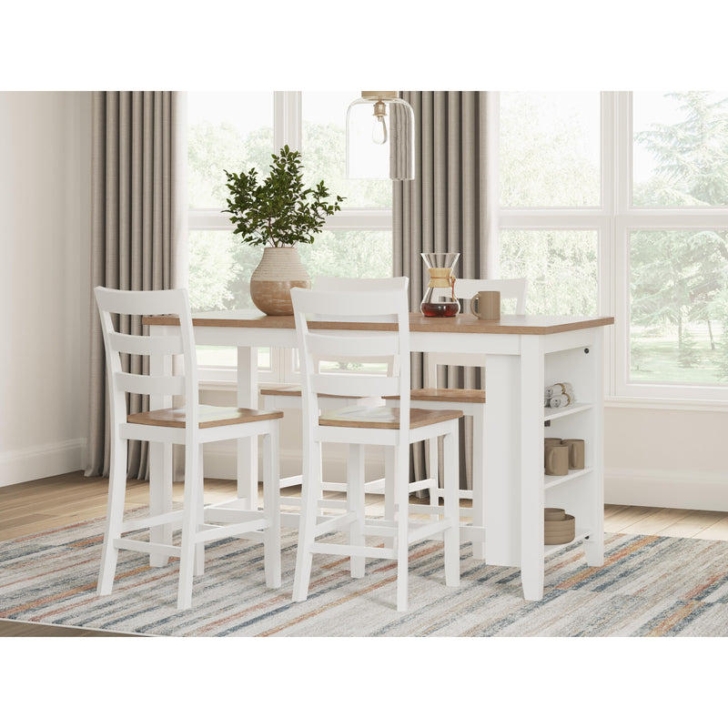 Signature Design by Ashley Gesthaven D398 5 pc Counter Height Dining Set IMAGE 1