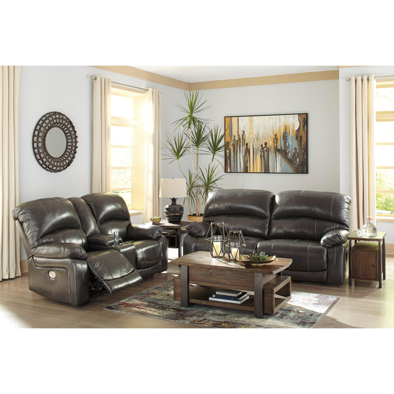 Signature Design by Ashley Hallstrung Power Reclining Leather Match Sofa U5240347 IMAGE 12