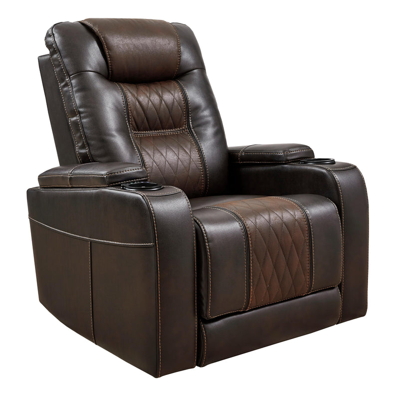 Signature Design by Ashley Composer Power Leather Look Recliner 2150713 IMAGE 2