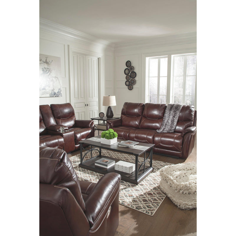 Signature Design by Ashley Dellington Power Reclining Leather Match Sofa U1150515 IMAGE 12