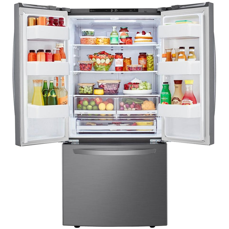 LG 33-inch 25 cu. ft. French 3-Door Refrigerator LRFNS2503V IMAGE 3