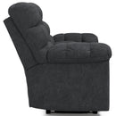  Signature Design by Ashley Wilhurst Reclining Fabric Loveseat with Console 5540394 IMAGE 3