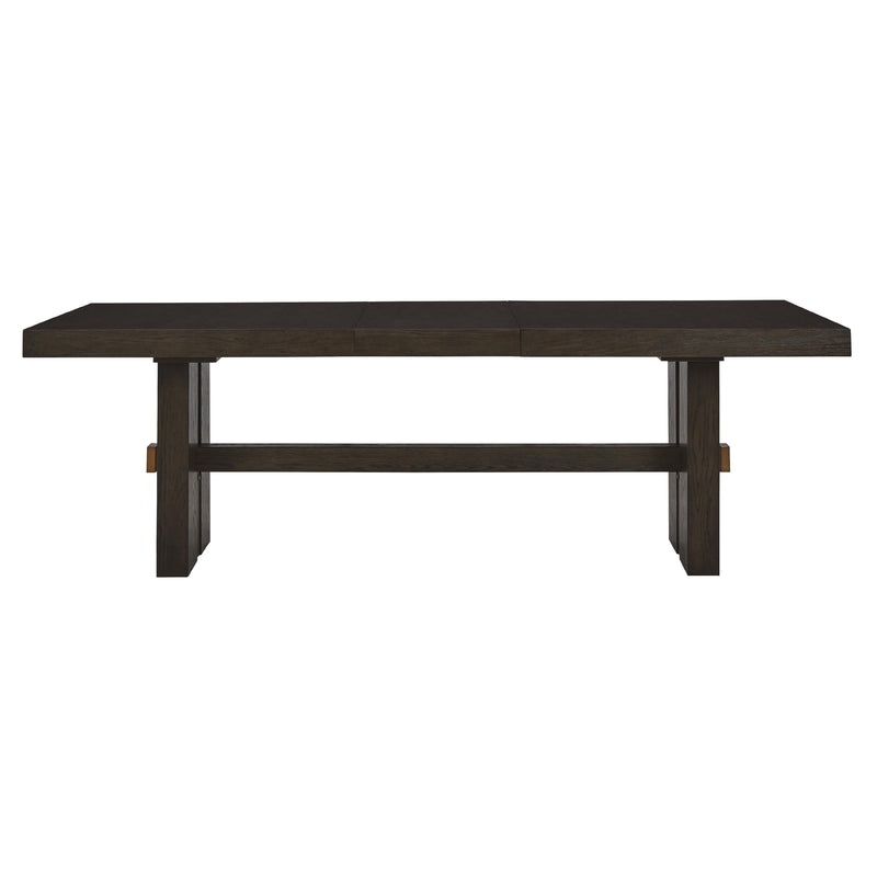 Signature Design by Ashley Burkhaus Dining Table with Trestle Base D984-45 IMAGE 2