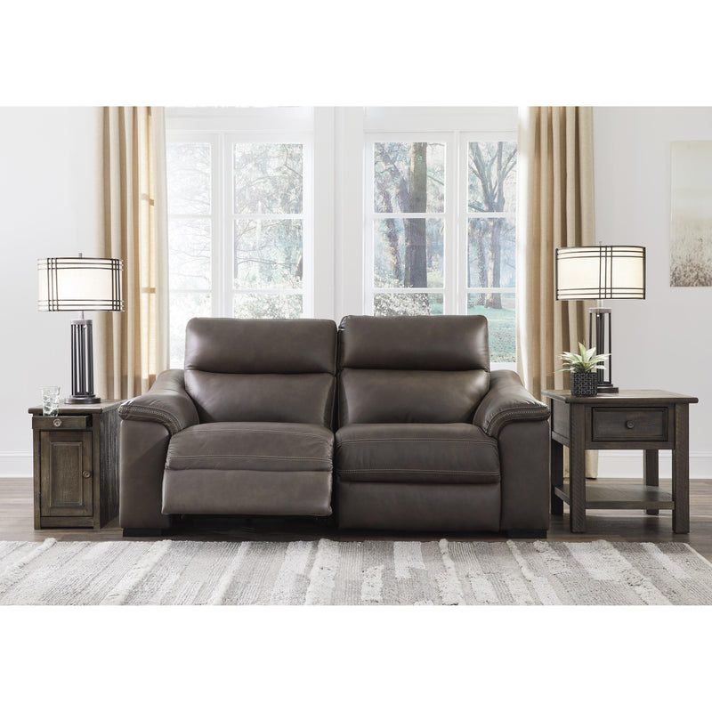 Signature Design by Ashley Salvatore Power Reclining Leather Loveseat U2630158/U2630162 IMAGE 2