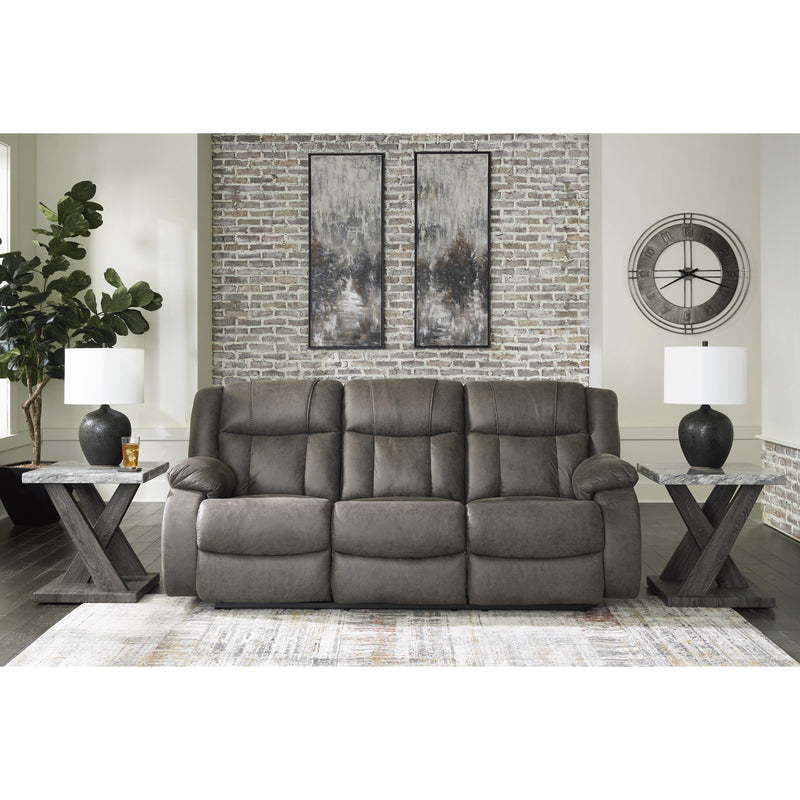 Signature Design by Ashley First Base Reclining Leather Look Sofa 6880488C IMAGE 6