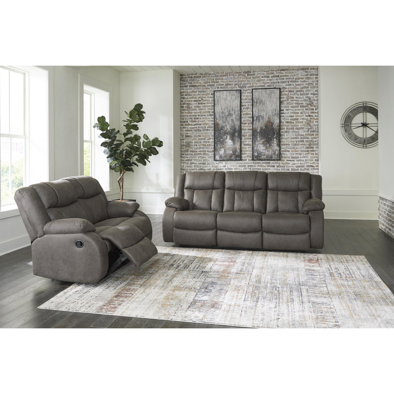 Signature Design by Ashley First Base Reclining Leather Look Sofa 6880488C IMAGE 8