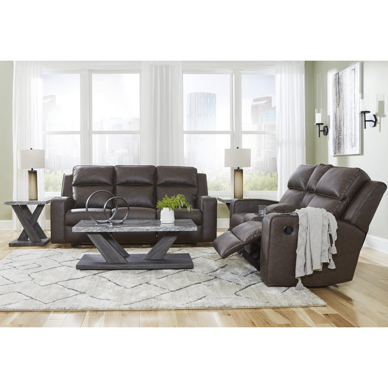 Signature Design by Ashley Lavenhorne Reclining Leather Look Loveseat 6330694C IMAGE 13