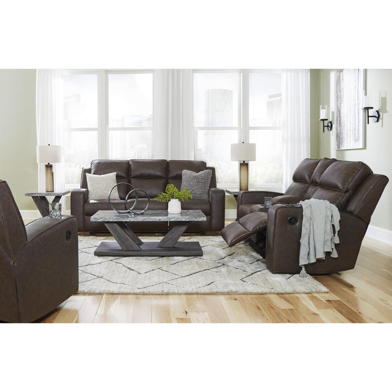 Signature Design by Ashley Lavenhorne Reclining Leather Look Loveseat 6330694C IMAGE 16