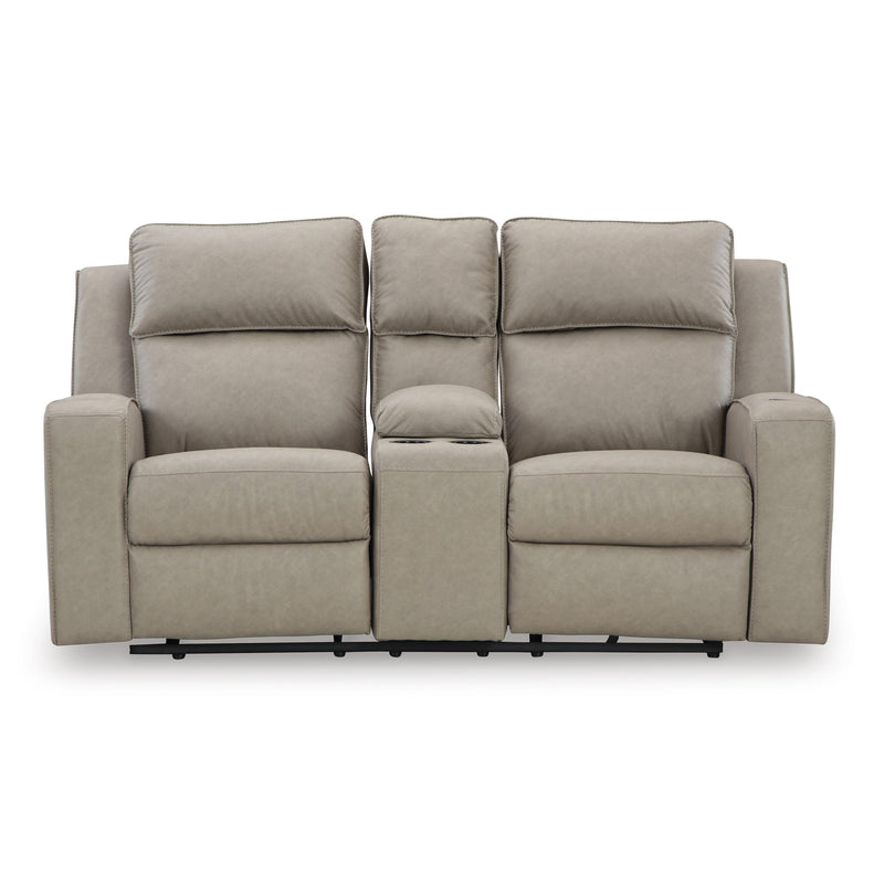 Signature Design by Ashley Lavenhorne Reclining Leather Look Loveseat 6330794C IMAGE 3