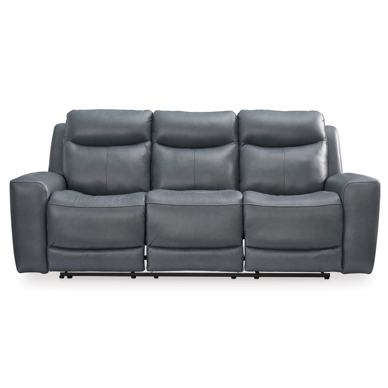 Signature Design by Ashley Mindanao Power Reclining Leather Match Sofa U5950415C IMAGE 3