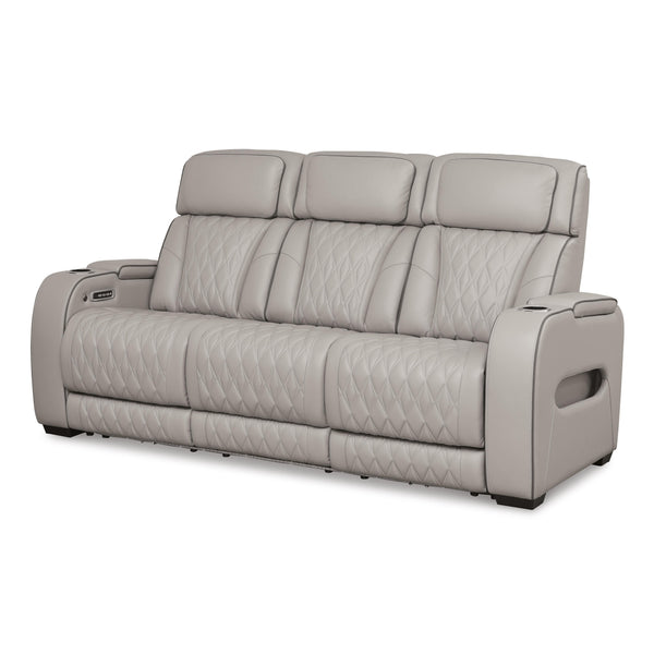 Signature Design by Ashley Boyington U2710515 Power Reclining Sofa with Adjustable Headrest IMAGE 1