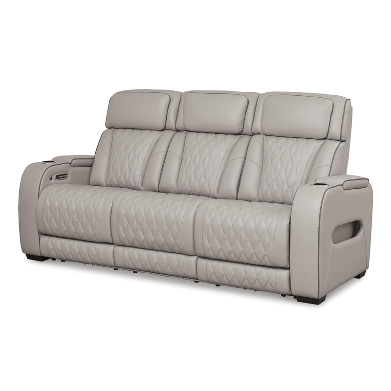 Signature Design by Ashley Boyington U2710515 Power Reclining Sofa with Adjustable Headrest IMAGE 1