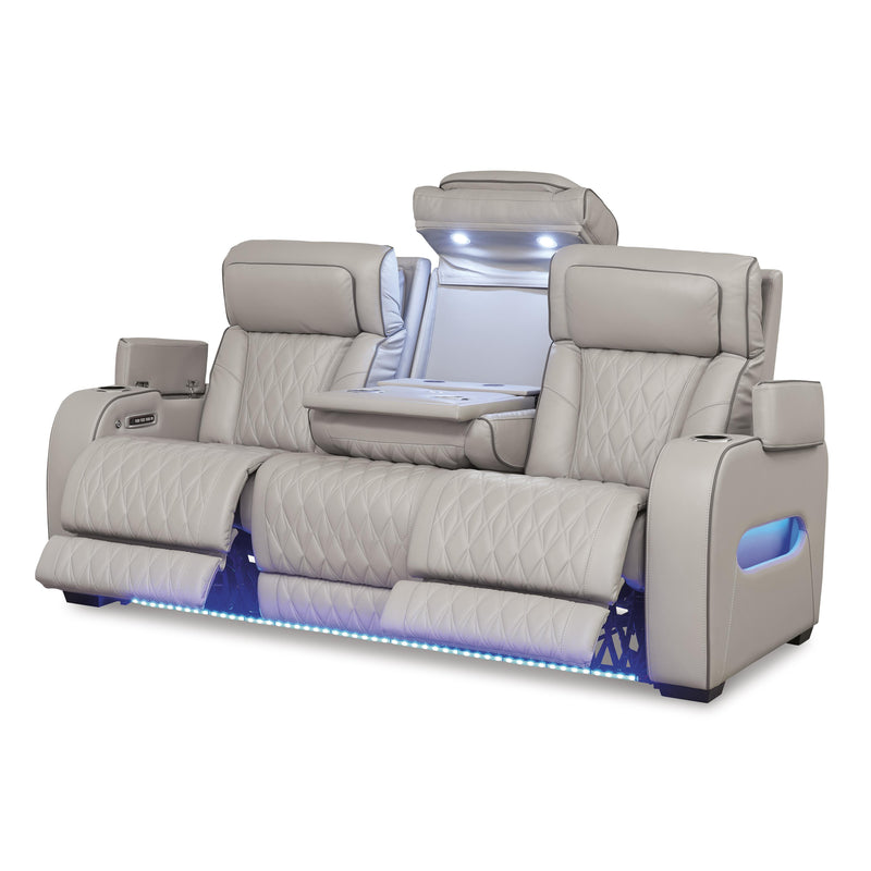 Signature Design by Ashley Boyington U2710515 Power Reclining Sofa with Adjustable Headrest IMAGE 2