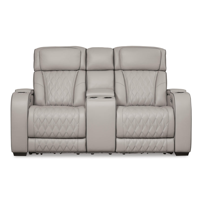 Signature Design by Ashley Boyington U2710518 Power Reclining Loveseat with Console and Adjustable Headrest IMAGE 3