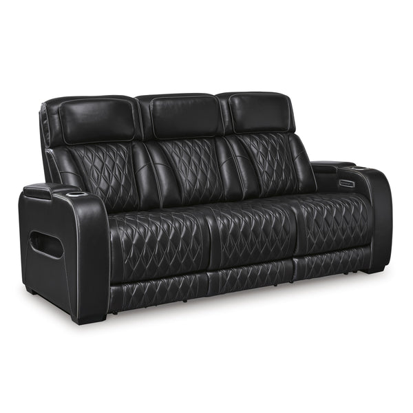 Signature Design by Ashley Boyington U2710615 Power Reclining Sofa with Adjustable Headrest IMAGE 1