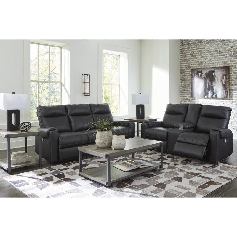 Signature Design by Ashley Axtellton Power Reclining Leather Look Sofa 3410587C IMAGE 11