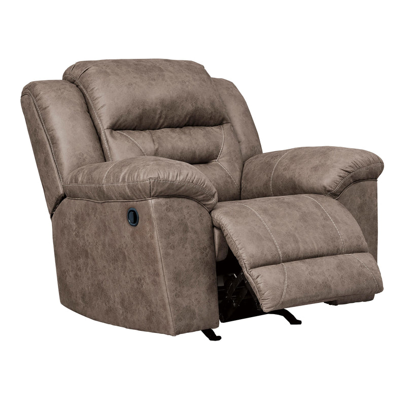 Signature Design by Ashley Stoneland Rocker Leather Look Recliner 3990525C IMAGE 3