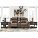 Signature Design by Ashley Stoneland 3990594C Double Reclining Loveseat with Console IMAGE 4