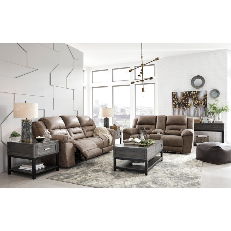 Signature Design by Ashley Stoneland Reclining Leather Look Loveseat 3990594C IMAGE 9