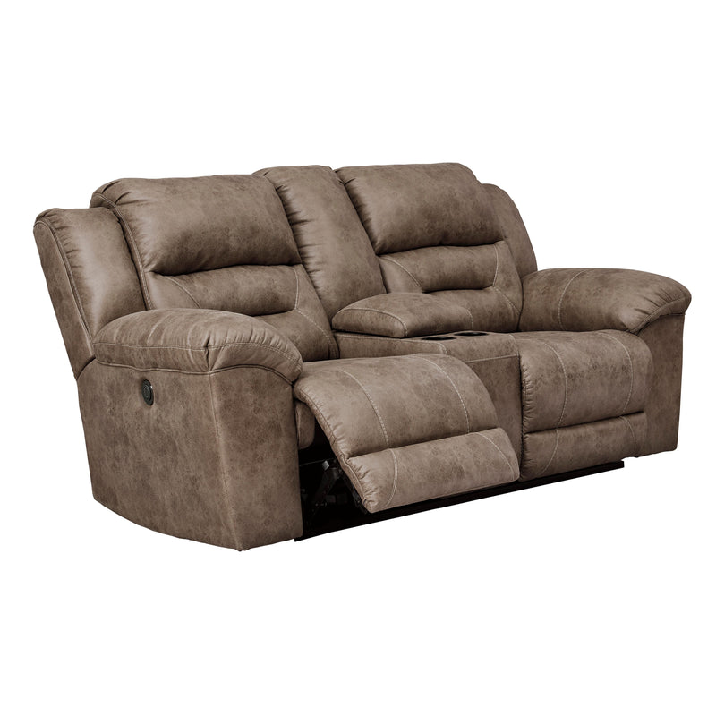 Signature Design by Ashley Stoneland Power Reclining Leather Look Loveseat 3990596C IMAGE 2