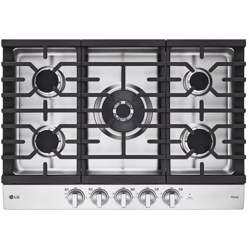 LG 30-inch Built-In Gas Cooktop CBEW3027S IMAGE 2