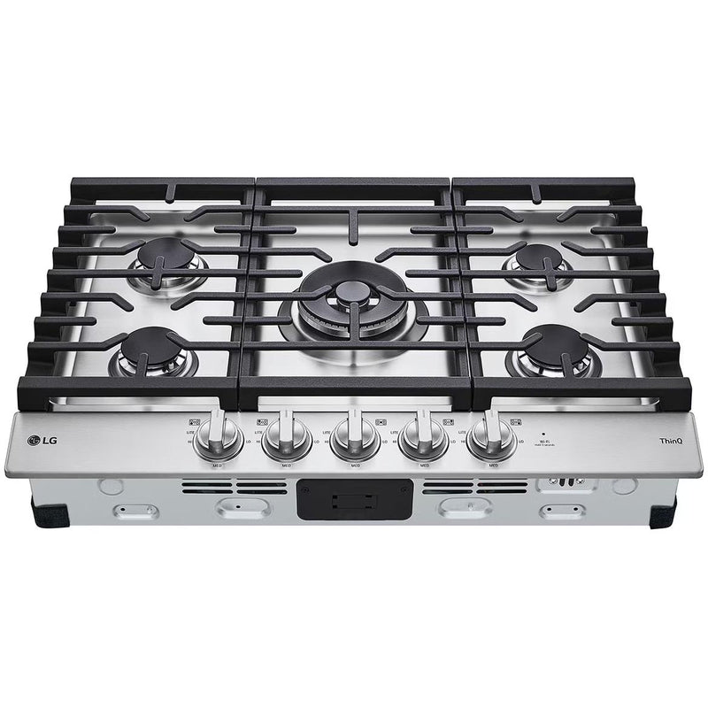 LG 30-inch Built-In Gas Cooktop CBEW3027S IMAGE 4