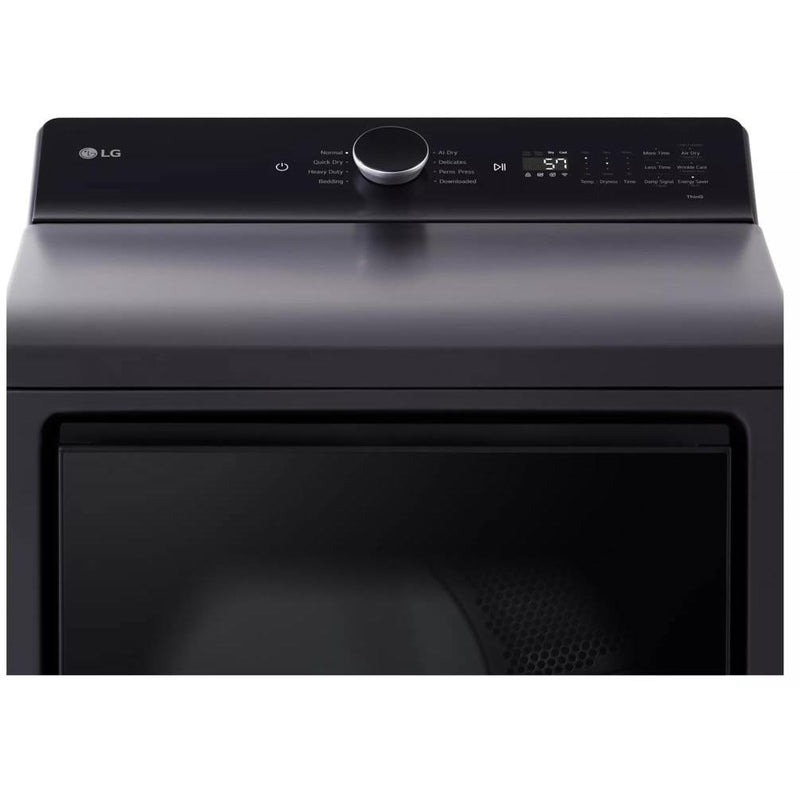 LG 7.3 cu. ft. Electric Dryer with EasyLoad™ Door and AI Sensing DLE8400BE IMAGE 6