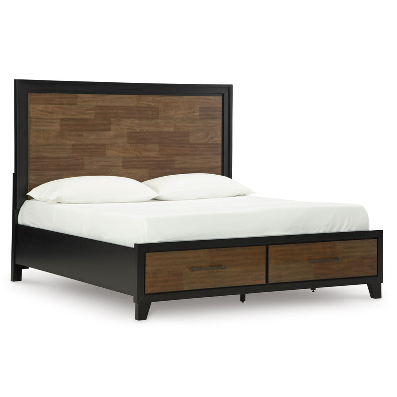 Signature Design by Ashley Kraeburn King Panel Bed with Storage B496-58/B496-56S/B496-197 IMAGE 1