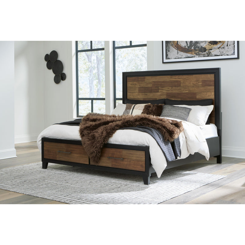 Signature Design by Ashley Kraeburn California King Panel Bed with Storage B496-58/B496-56S/B496-194 IMAGE 6