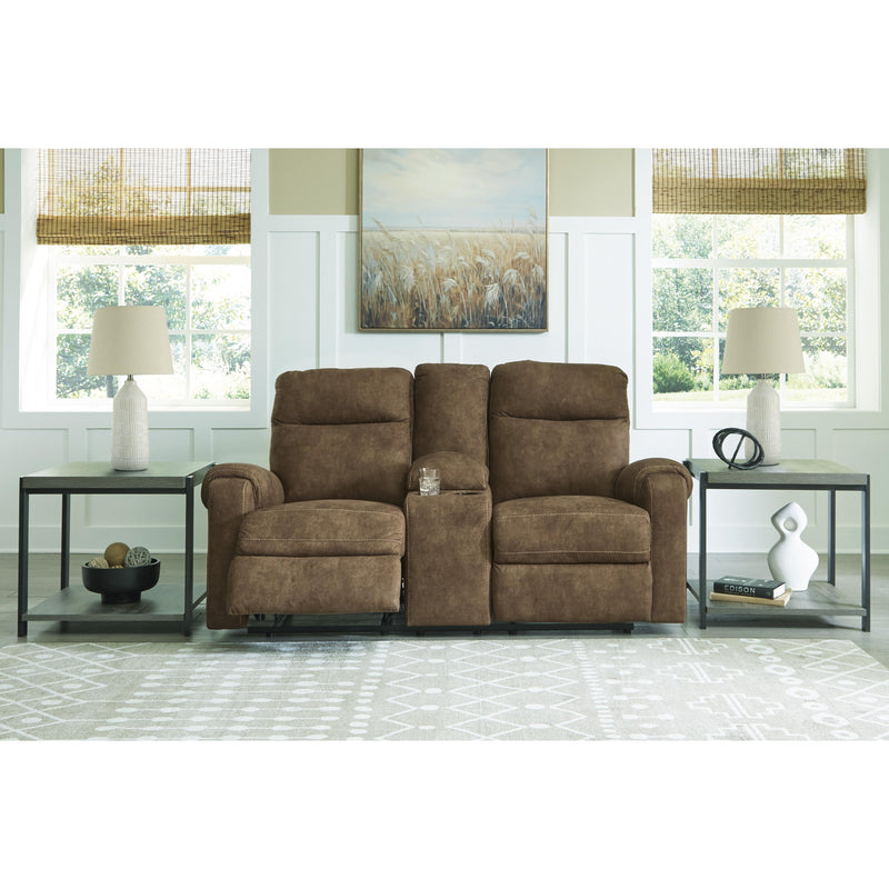 Signature Design by Ashley Edenwold Reclining Leather Look Loveseat with Console 1380594C IMAGE 7