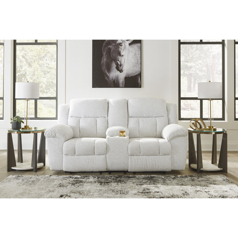 Signature Design by Ashley Frohn Reclining Fabric Loveseat with Console 3740594C IMAGE 6