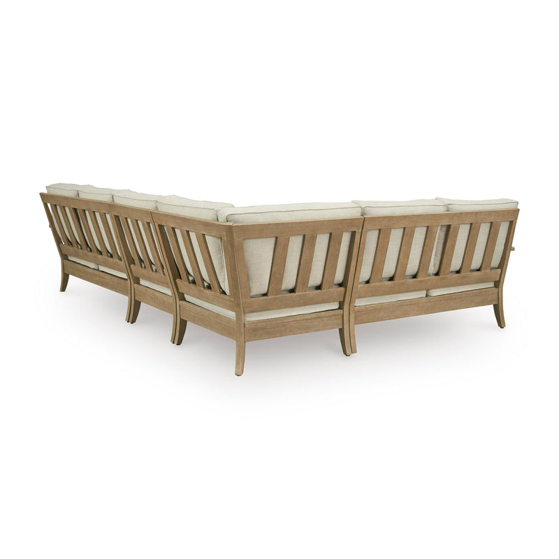  Signature Design by Ashley Clare View P801P11 4 pc Outdoor Sectional IMAGE 2